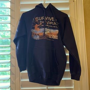 Navy blue hoodie unisex